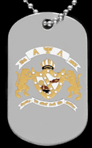 Alpha Psi Lambda Dog Tag in Silver - Front